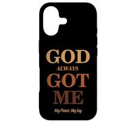 Carcasa para iPhone 17 God Always Got Me, My Peace My Joy Cool Quotes Graphic
