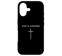 Carcasa para iPhone 17 God Is Awesome Cross - Minimalista Cristiano Religioso Jesús