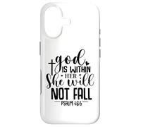 Carcasa para iPhone 17 God Is Within Her She Will Not Fall Psalm 46:5