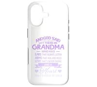 Carcasa para iPhone 17 God Said Let There Be Grandma A Heart That's Made of Gold