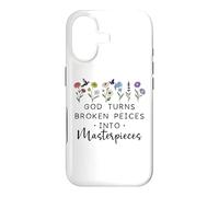 Carcasa para iPhone 17 God Turns Broken Piece into Masterpieces Bible Verse Psalm