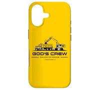 Carcasa para iPhone 17 God'S Crew - Excavator Construction Kids Christian 1 Cor 3:9