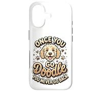 Carcasa para iPhone 17 Goldendoodle Mom Goldendoodle Dad Once You Go Dueño de Doodle