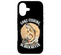 Carcasa para iPhone 17 Gone Fishing, Be Back Never Fly Fishing Angler