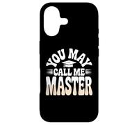 Carcasa para iPhone 17 Gorra de graduación Mastered it You May Call Me Master 2025