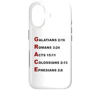 Carcasa para iPhone 17 Grace Acrostic - 5 Christian Faith Bible Verse Scriptures