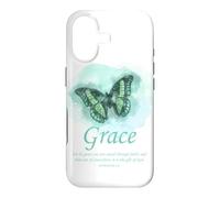 Carcasa para iPhone 17 Grace Bible Verse: Women’s Christian Faith Ephesians 2:8