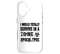 Carcasa para iPhone 17 Gracioso - Sobreviviría Totalmente En Un Apocalipsis Zombie