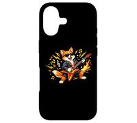 Carcasa para iPhone 17 Gráfico de Mascota de Guitarra Rocking Fox
