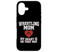 Carcasa para iPhone 17 Gráfico de Wrestling Mom My Heart Is On That Mat