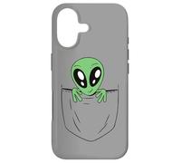 Carcasa para iPhone 17 Gráfico Divertido de Ciencia ficción Verde alienígena