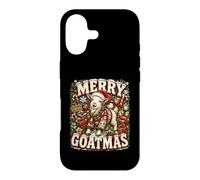 Carcasa para iPhone 17 Gráfico navideño Retro de Farm Goat Merry Goatmas