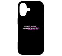 Carcasa para iPhone 17 Gráfico Rosa Keep It Moving Pink