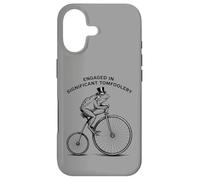 Carcasa para iPhone 17 Gráfico significativo de Tomfoolery Penny-Farthing Bullfrog