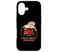 Carcasa para iPhone 17 Gran Oso Pardo de montaña ahumada Hey Mira un menú Humor