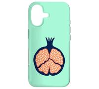 Carcasa para iPhone 17 Granada Retro Plump Fruta Tropical - Naranja Azul Oscuro