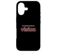 Carcasa para iPhone 17 Granate Burgundy Not Everyone Can See The Vision Graphic