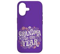 Carcasa para iPhone 17 Grandma of The Year Retro Floral Cute Grandmother Vintage