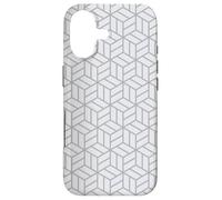 Carcasa para iPhone 17 Gray Cube Hexagon Optical Illusion Geometric Op Art Pattern