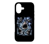 Carcasa para iPhone 17 Great White Shark Storm Funny Ocean Animal Marine Graphic