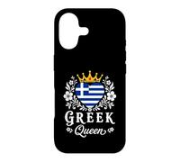 Carcasa para iPhone 17 Greek Queen Greece Flag Proud Greek Woman