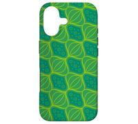 Carcasa para iPhone 17 Green Forest Lime Oval Onion Circle Leaf Floral Pattern
