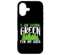 Carcasa para iPhone 17 Green Planet Me Estoy volviendo Verde para el Medio Ambiente de mis Hijos