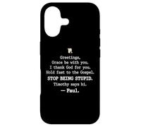Carcasa para iPhone 17 Greetings Grace Be with You I Thank God for You Hold Fast