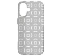 Carcasa para iPhone 17 Grey Charcoal Circle Lines Rings Nordic Scandi Pattern