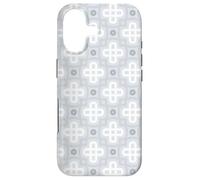 Carcasa para iPhone 17 Grey Crosse Circle Square Ring Modern Geometric Pattern