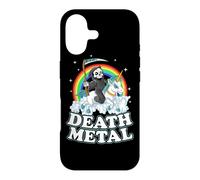 Carcasa para iPhone 17 Grim Reaper Riding Unicorn | Death Metal Pastel Goth