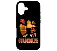 Carcasa para iPhone 17 Guadeloupe 971 Style Madras - Idee Cadeau Gwadloup gwada