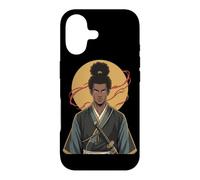 Carcasa para iPhone 17 Guerrero Samurai Africano Katana Negro Historia Mes Bushido