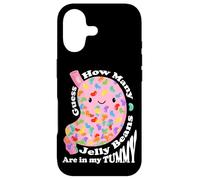 Carcasa para iPhone 17 Guess How Many Jelly Beans Are in my Tummy Funny Kawaii