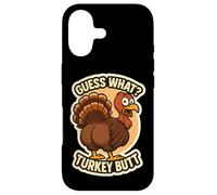 Carcasa para iPhone 17 Guess What Turkey Butt Funny Thanksgiving Joke Kids Quote
