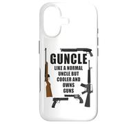 Carcasa para iPhone 17 Guncle - Like a Normal Uncle But Cooler and Owns Guns