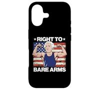 Carcasa para iPhone 17 Gym Right To Bare Arms Washington US Flag Workout Hombres Mujeres