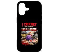 Carcasa para iPhone 17 Hago Ganchillo y escucho True Crime Crocheters Craft Hobby