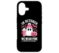 Carcasa para iPhone 17 Halloween Breast Cancer Women in October We Wear Pink