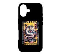 Carcasa para iPhone 17 Hamamatsu City Synthwave 80s Dragón Asiático Vaporwave