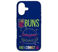 Carcasa para iPhone 17 Hamburguesa Me Gustan los Bollos Grandes y no me Puede gustar Funny Burger