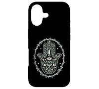 Carcasa para iPhone 17 Hamsa Hand Floral Protección Ocular Simbólica Conciencia Mano