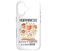 Carcasa para iPhone 17 Happiness is a Cup of Coffee and a Good Book Coffee & Books