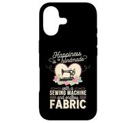 Carcasa para iPhone 17 Happiness Is Handmade with Sewing Machine and Endless Fabric