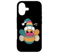 Carcasa para iPhone 17 Happy Bumblebee con Sombrero navideño, Alegre