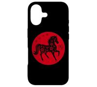 Carcasa para iPhone 17 Happy Chinese New Year Art 2026 Red Round Year of The Horse