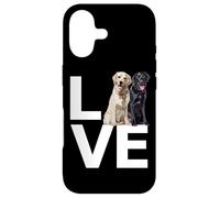 Carcasa para iPhone 17 Happy Labrador Love Black Golden Retriever Yellow Lab Dog