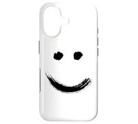 Carcasa para iPhone 17 Happy Pleased Face - Minimal Black Drawing