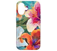 Carcasa para iPhone 17 Hawaiian Hibiscus Summer Floral Collage Tiger Lily Flower