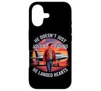 Carcasa para iPhone 17 He Doesn’t Just Land Planes he Lands Hearts